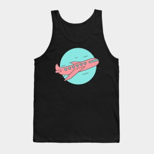 Airliner of Love (Hand Drawn Art) Tank Top